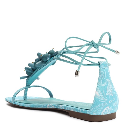Schutz Fabric Sandals Size 8.5
